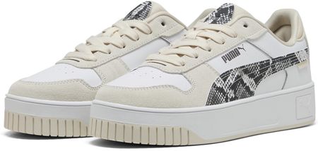 Damskie sneakersy Carina Street Snake Chic PUMA White Black Alpine Snow