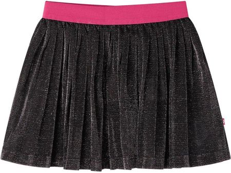 Spódniczka dziecięca, plisowana, z brokatem, granatowa, 116