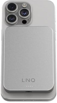 LINQ Powerbank Magnetic Wireless 5.000 mAh srebrny (LQWP052) - zdjęcie 3