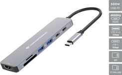 Conceptronic Stacja Dokująca Przewodowa Usb 3.2 Gen 1 (3.1 Gen 1) Type-C Szary (DONN28G)