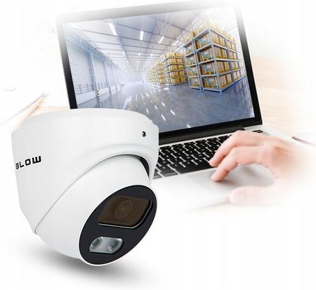 Blow Kamera Ip 77-858 8Mp Bl-I8Hl28Twm/Poe 2,8mm Biała Kopułowa Hybridlight - zdjęcie 6