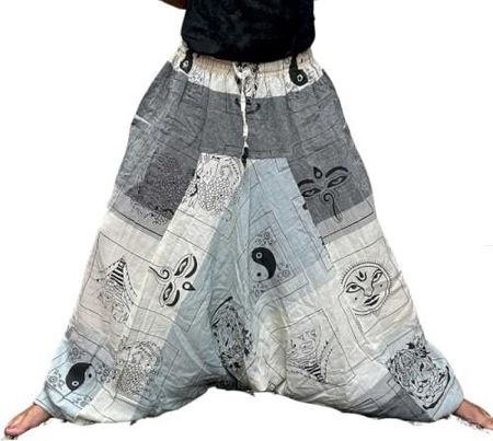 Spodnie Alladynki Unisex - Szare