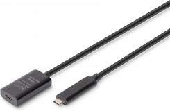 Zdjęcie Digitus Kabel przedłużający aktywny USB-C - USB-C, USB 3.2 Gen2, 10Gbps, 5m (AKASSPU00000015) - Świątniki Górne