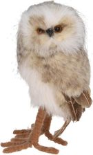 Zdjęcie CHRISTMAS DECORATION SOWA DEKORACYJNA STOJACA LEWA 17CM BRĄZ - Różan