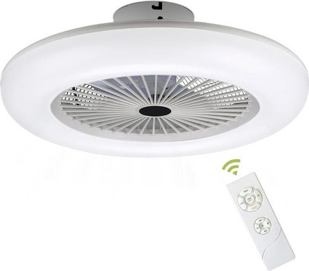 Jopassy Wentylator sufitowy LED z oświetleniem regulacją prędkości wiatru do salonu Jadalnia Sypialnia (RL-HG6728-1-BDY)