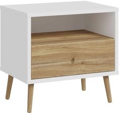 Zdjęcie Forte Szafka Nocna Easyklix Harllson Hltk111Ec-M793 Biały Dąb Mauvella - Skoczów