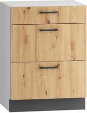 Zdjęcie Stolkar Szafka Dolna Alto 3 Szuflady 60X82 Laminat Dąb Artisan - Łódź