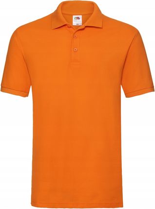 Koszulka Męska Premium Polo Pomarańczowy r. L