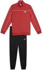Męski dres z poliestru z wypustką PUMA Red Fire