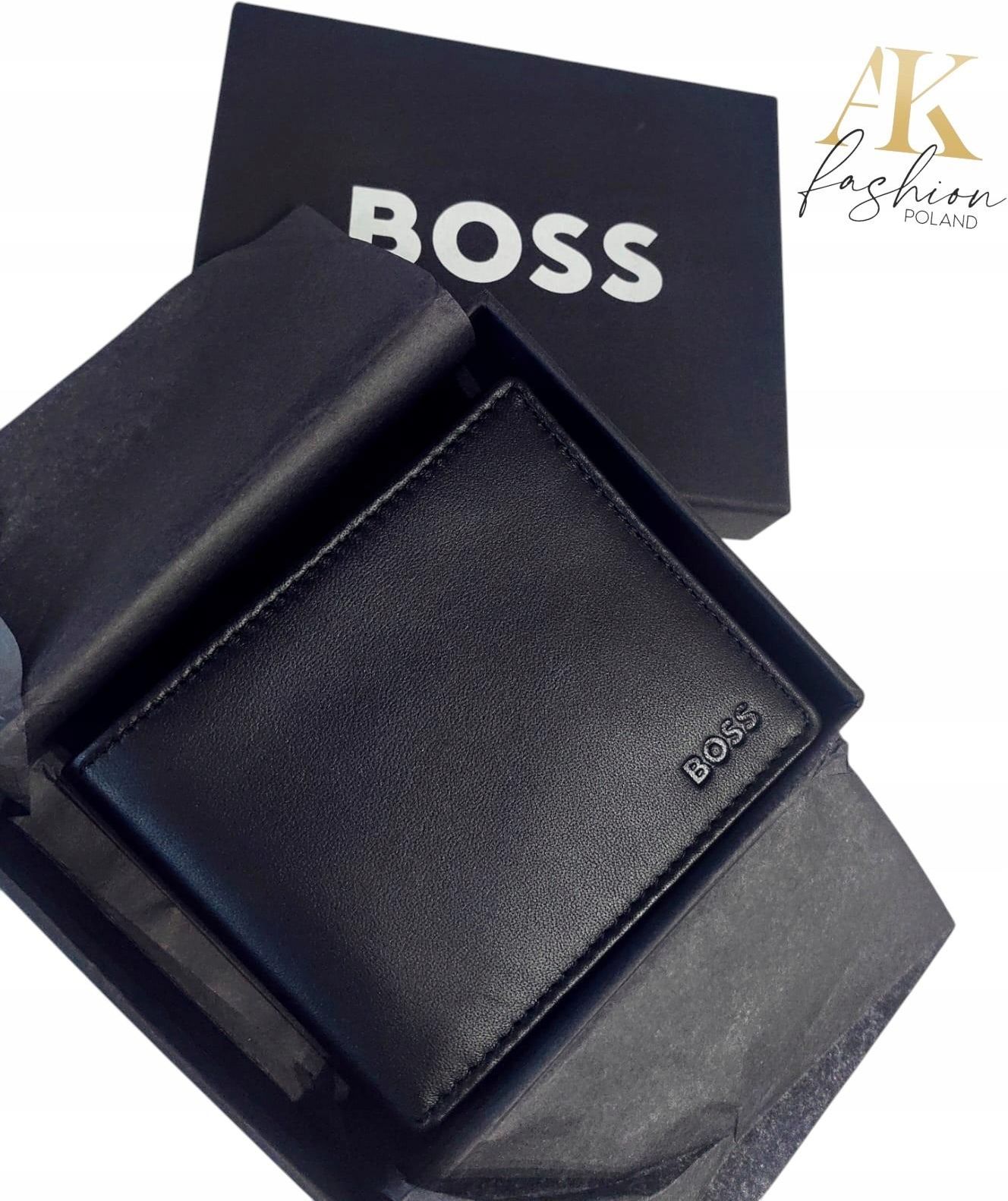 Portfel Męski Boss Asolo 50250331 100% Skóra Naturalna Licowa