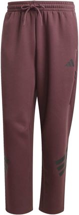 Spodnie dresowe męskie adidas FUTURE ICONS 3-STRIPES bordowe JD4888