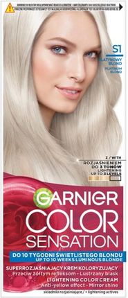 GARNIER Color Sensation Creme farba do włosów S1 Platynowy Blond