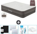 Materac dmuchany Bestway - 2-osobowy - 152 x 203 x 46 cm - Brązowy - Akcesoria w zestawie