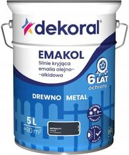 Zdjęcie Dekoral Emalia Emakol Strong Antracyt Połysk 5l - Radlin