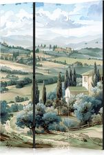 Wall-Dekor 3-Teiliger Vlies Paravent Landscape With Green Fields And Trees Tuscan Sunny View 135x172cm Landschaften (A1CH10043ZA135X172PW)