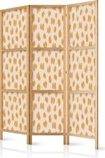 Wall-Dekor 3el. Parawan Japoński Z Włókniny Rysowany Wzór W Kropki I Plamki Odcieniach Pomarańczowego Ecru 135x172cm (A1FA10192BHA135X161SJ)