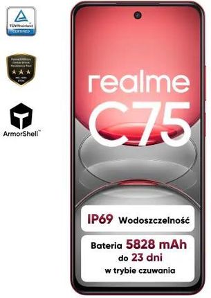 Realme C75 8/256GB Czerwony - Cena, opinie na Ceneo.pl