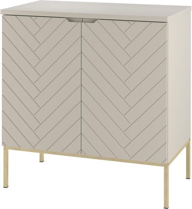 Megstyl ASPEN-08 Szafka pod Umywalkę z Blatem 2D 80cm Kaszmir Zestaw-1 Złoty Stelaż