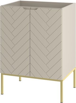 Megstyl ASPEN-09 Szafka Pod Umywalkę 2D 60cm Kaszmir Złoty Stelaż