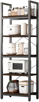Muvuhome Regał Na Książki Drabinka Wysoki Szafka Loft Metalowa Industrialny 154Cm Solidny