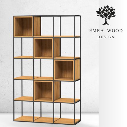 Emra Wood Design Regał Na Książki Metalowe (Rnk179)