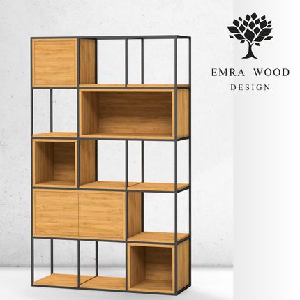 Emra Wood Design Regał Na Książki Metalowe (Rnk180)