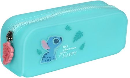 Coolpack Disney Core Fashion Saszetka Silikonowa Piórnik Etui Tuba Jednokomorowa Bez Wyposażenia Stitch Turkusowy