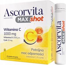 Zdjęcie Ascorvita Max Shot Smak Pomarańczowy 10szt. - Lubsko