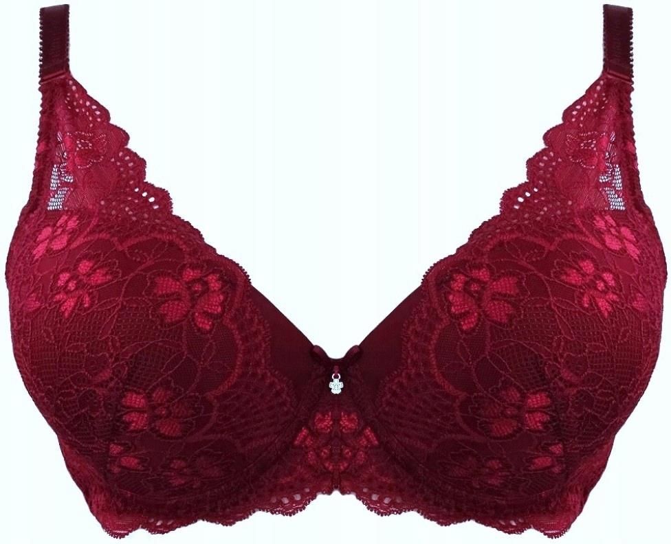 Intimidao 75B Biustonosz duży push-up powiększa biust bordowy - Ceny i ...