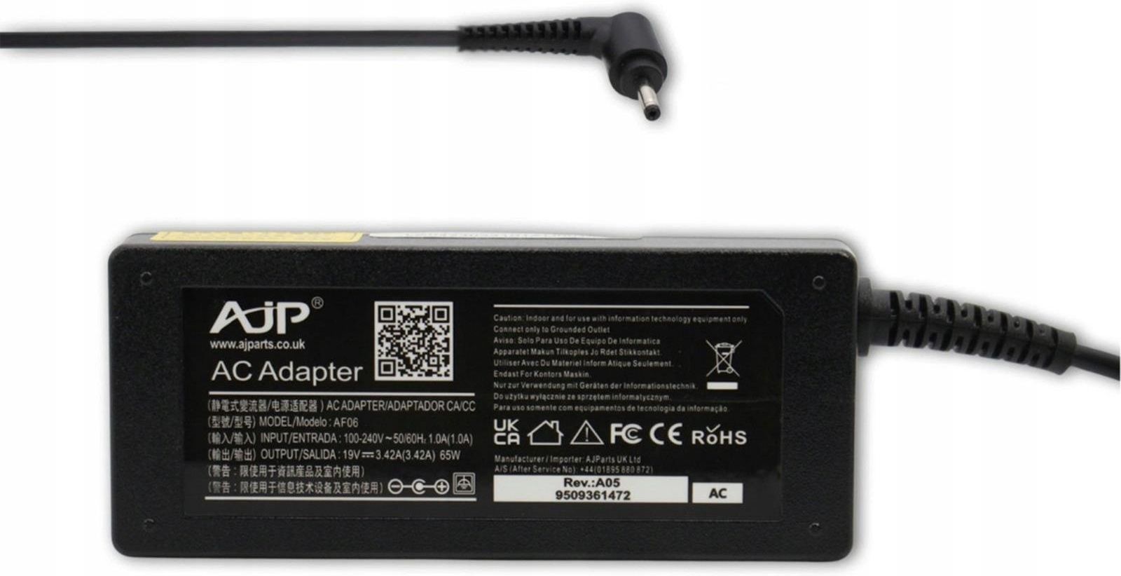 CARGADOR DE PORTATIL ACER TM TRAVELmate X483 19V 3.42A AC Desde Madrid