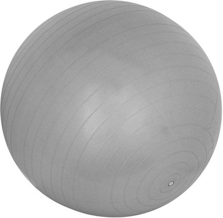 PIŁKA DO ĆWICZEŃ FITNESS 75CM ANTIBURST SZARA XQMAX - zdjęcie 2