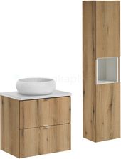 Zdjęcie Comad Nova Oak Zestaw Mebli Łazienkowych Biały Dąb (Setnoabwhite60Cmsunwikiswhc) - Działoszyn