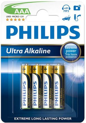 Philips Ultra Alkaline AAA 4szt (LR03E4B10)