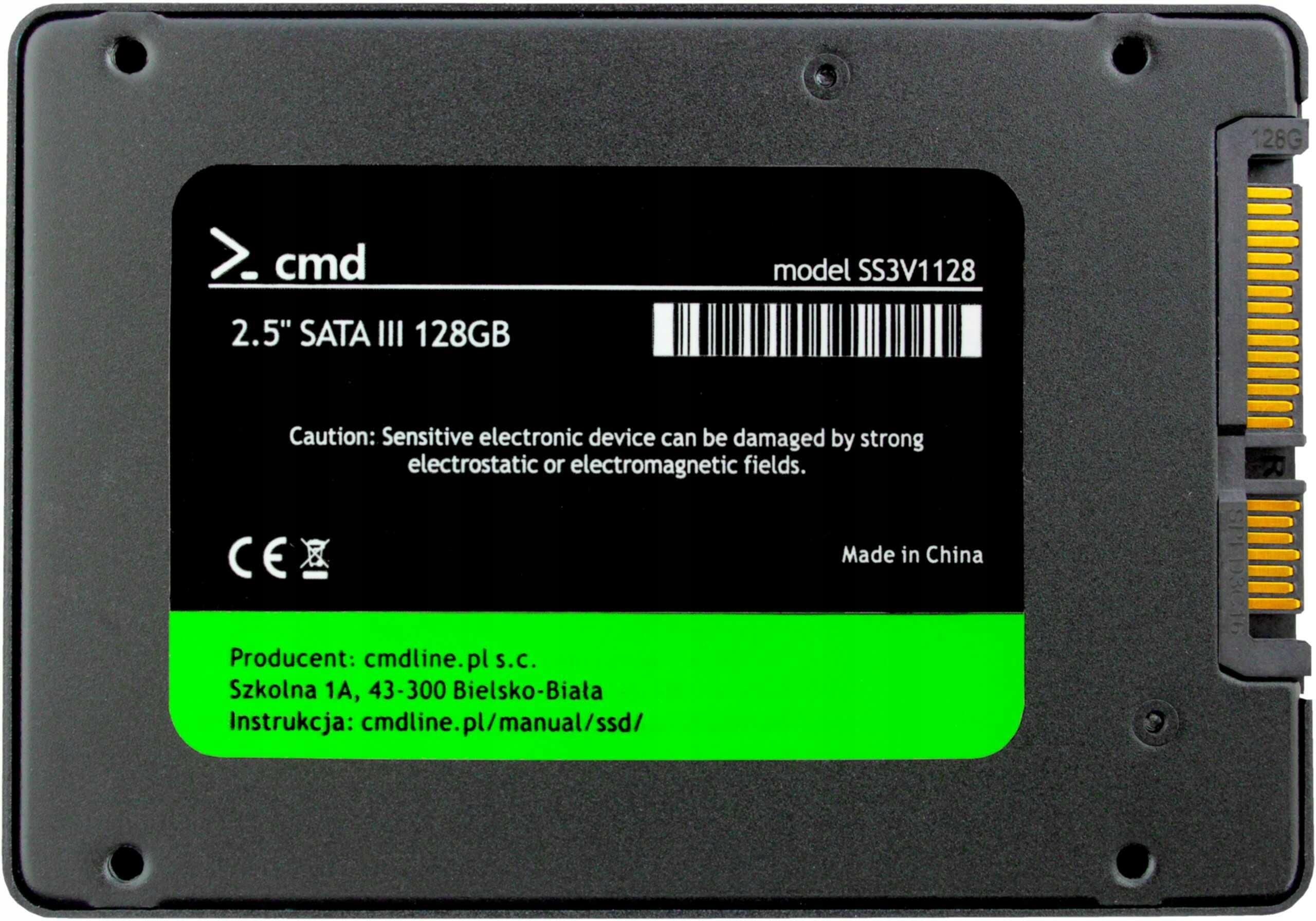 Podzespoły do laptopa Cmd Dysk Ssd 128GB Do Toshiba A300-243