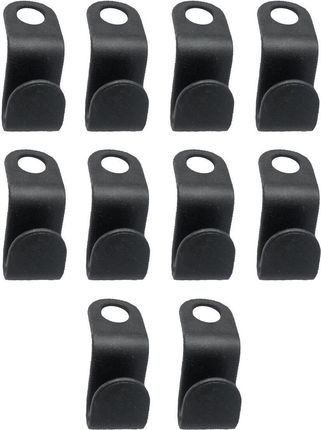 König Design 30szt. Wieszak Na Ubrania Haczyk Łączący Klips Do Szafy Plastikowy Czarny (KD4066914414803)