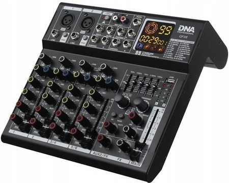 DNA QFX6 analogowy mikser dźwięku 6 kanałów Bluetooth USB MP3 Phantom +48V DSP - zdjęcie 2
