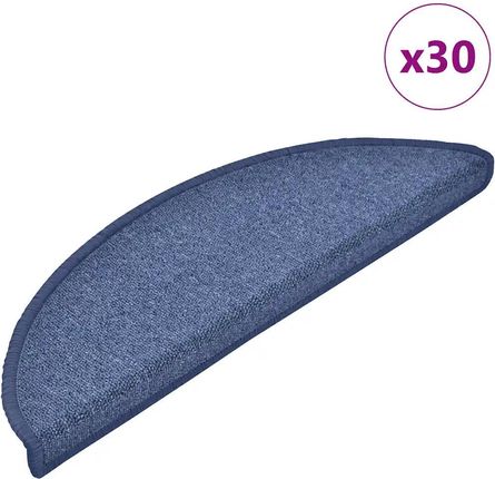 vidaXL Maty Na Schody 30szt. Niebieskie 56X17X3cm (3365740)