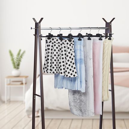 Relaxdays Wieszaki Na Spodnie Plastikowe Z Klipsami Zestaw 10 (1002660946) - zdjęcie 2