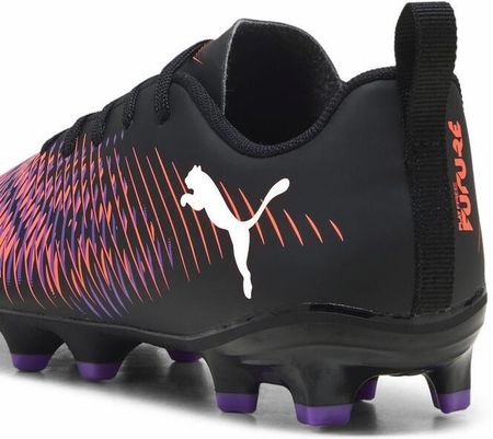 Młodzieżowe Buty Piłkarskie Future 8 Play Fg/Ag Puma Black White Glowing Red - zdjęcie 2