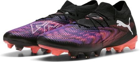 Buty Piłkarskie Future 8 Match Fg/Ag Puma Black White Glowing Red