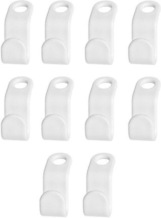 König Design 20szt. Wieszak Na Ubrania Haczyk Łączący Klips Do Szafy Plastikowy Biały (KD4066914414827)