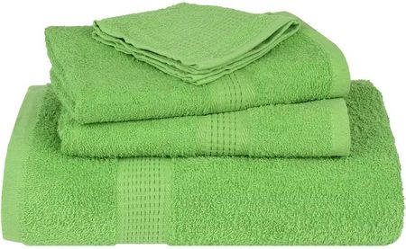 vidaXL Ręczniki Do Rąk 10Szt. Zielone 50X100Cm Bawełna 100% - zdjęcie 2