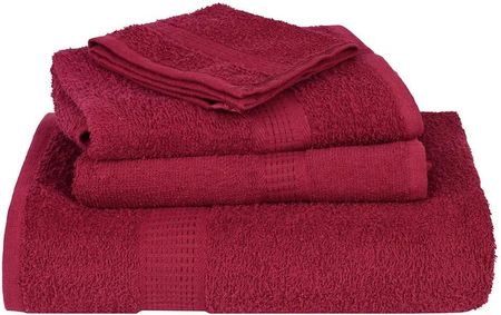 vidaXL Ręczniki Do Rąk 2Szt. Bordeaux 50X100Cm Bawełna 100% - zdjęcie 2