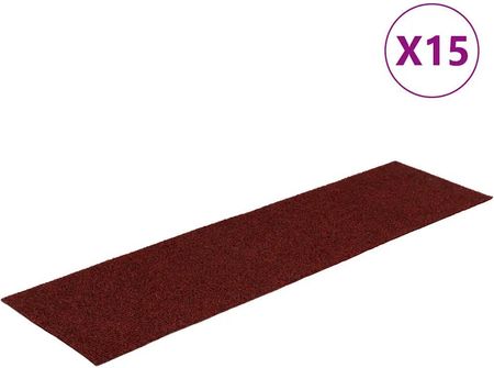 vidaXL Maty Na Schody Samoprzylepne 30szt. Czerwone Prostokątne (3365725) - zdjęcie 3