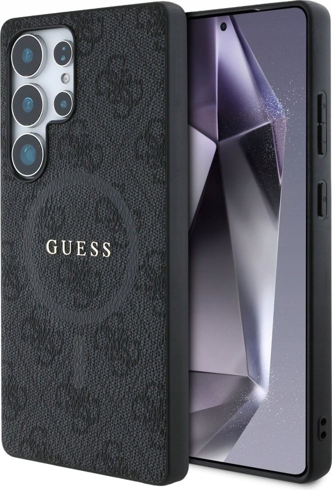 Zdjęcie Guess Etui Leather 4G Colored Ring Classic Logo Magsafe Samsung Galaxy S25 Ultra Czarny - Prochowice