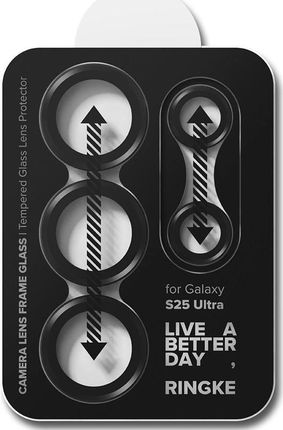 Ringke Nakładki Na Aparat Camera Lens Frame Glass Do Samsung Galaxy S25 Ultra 2 Pack Czarne - zdjęcie 5