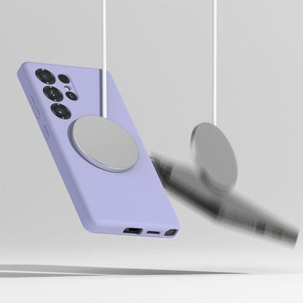 Ringke Silicone Magnetic Magsafe Galaxy S25 Ultra Lavender - zdjęcie 5