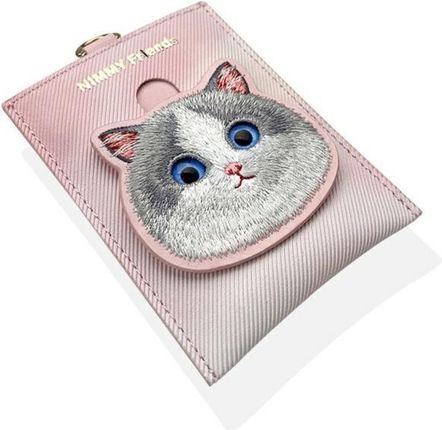 NIMMY Big Eyed Pet 2.0 Cat 3w1 Różowy 3w1 Torebka na telefon + Portfel + Etui na lokalizator  - zdjęcie 6