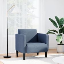 vidaXL Sofa Fotel Z Podłokietnikami Niebieski 54Cm Tkanina Corduroy (4100518)