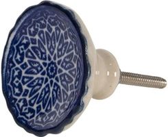 Zdjęcie Clayre&Eef Gałka Meblowa Niebieska Z Ceramiki Dutch - Rybnik